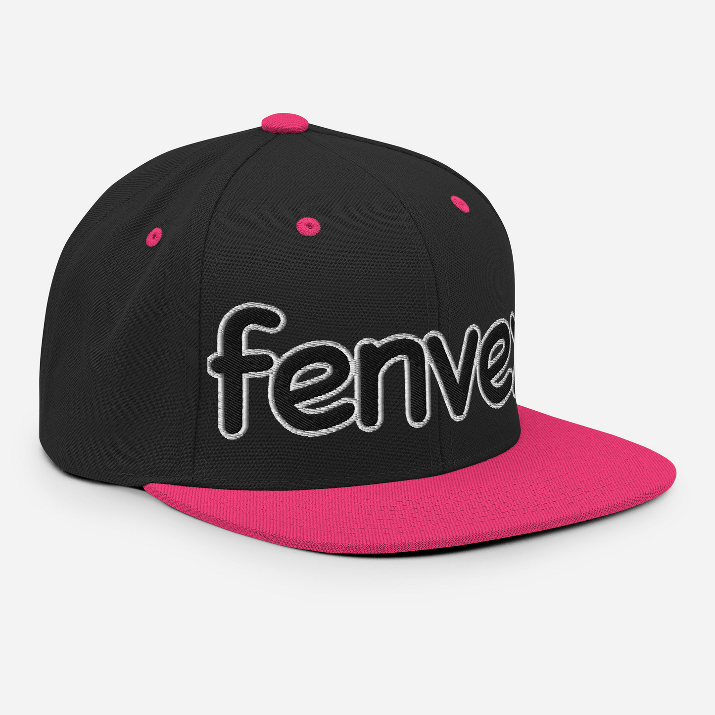Snapback - fenvex – Noir & Rose fluo