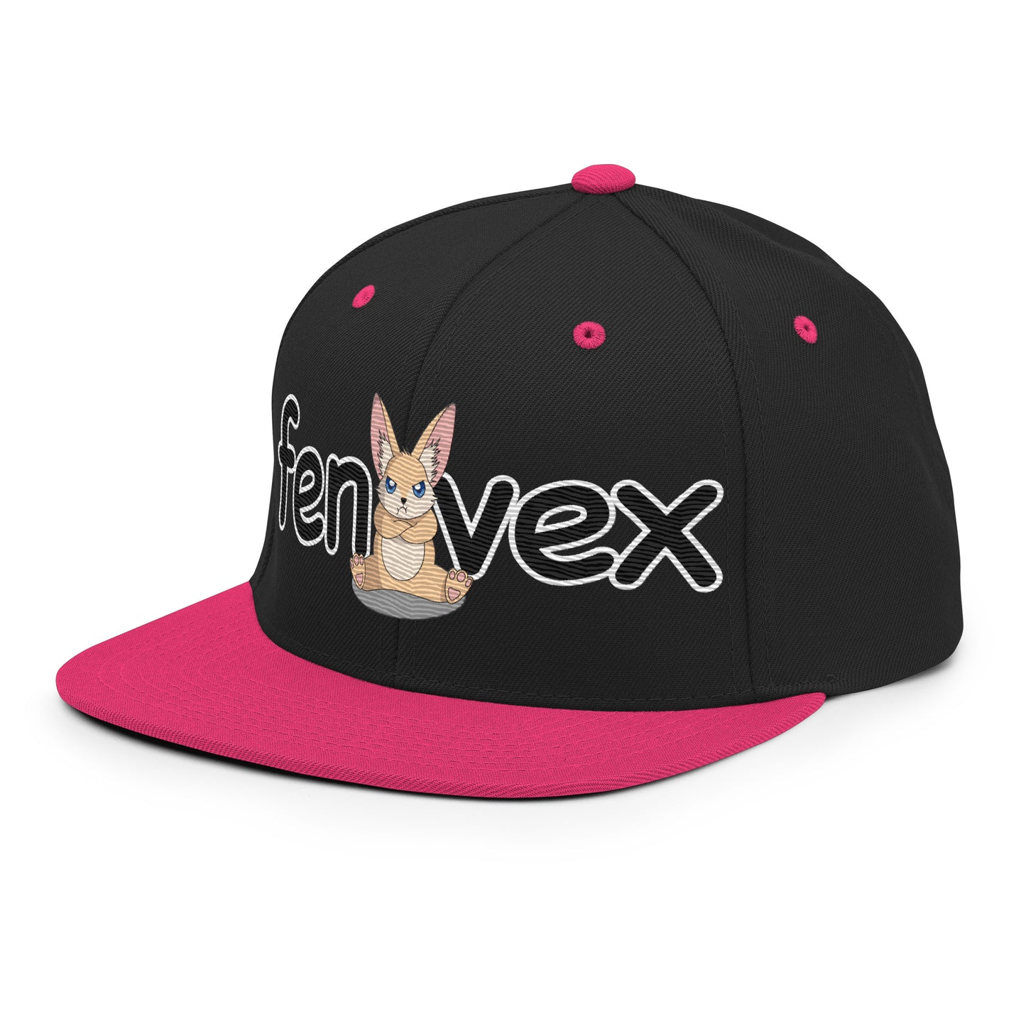 Snapback | BOBO | Black & Neon Pink