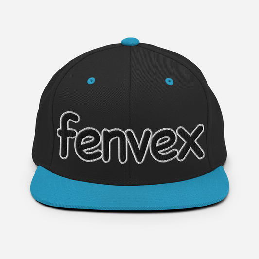 Snapback - Fenvex – Noir & Bleu turquoise