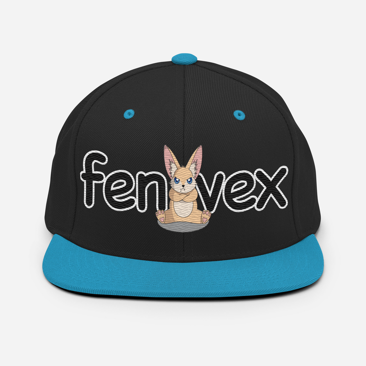 Snapback - Bobo – Noir & Bleu turquoise