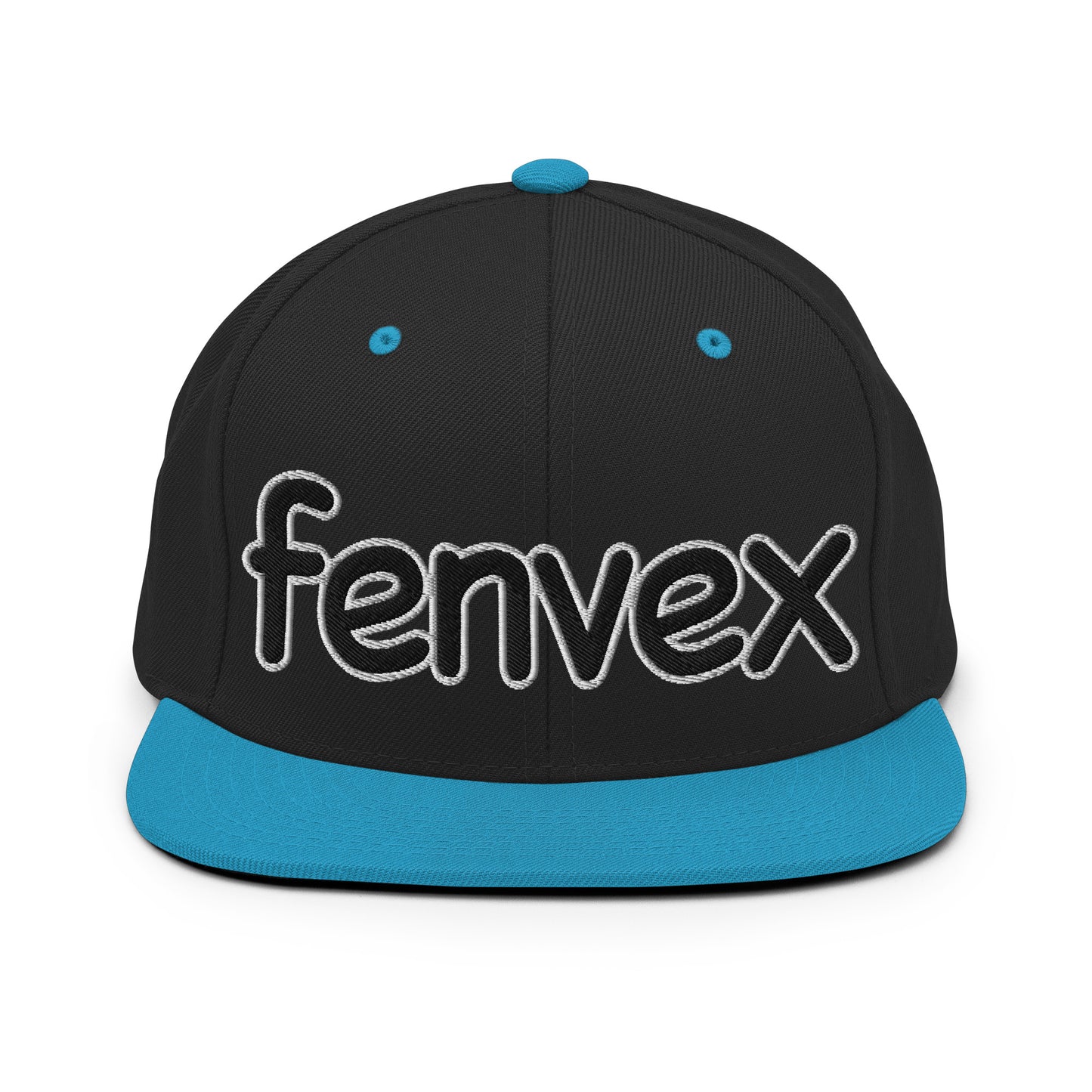 Snapback | Fenvex | Noir & Bleu turquoise