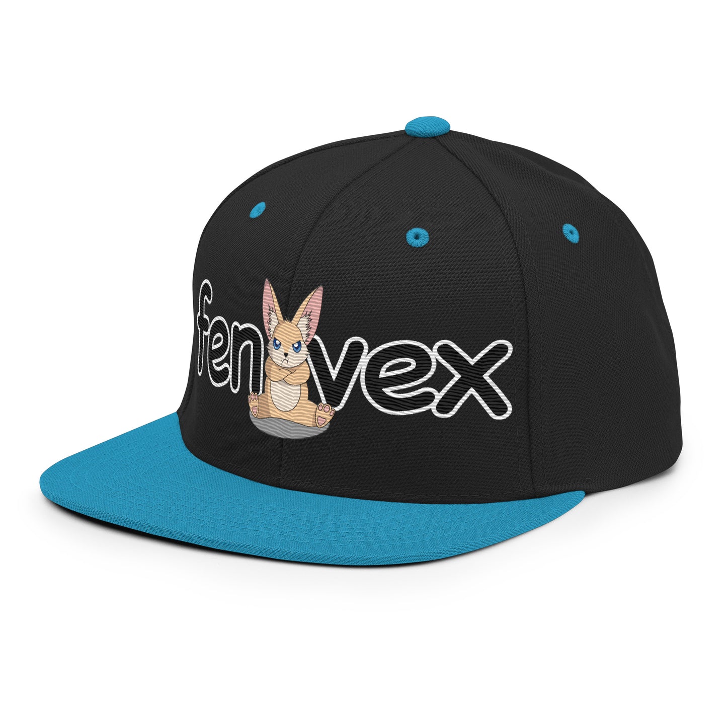 Snapback | Bobo | Noir & Bleu turquoise