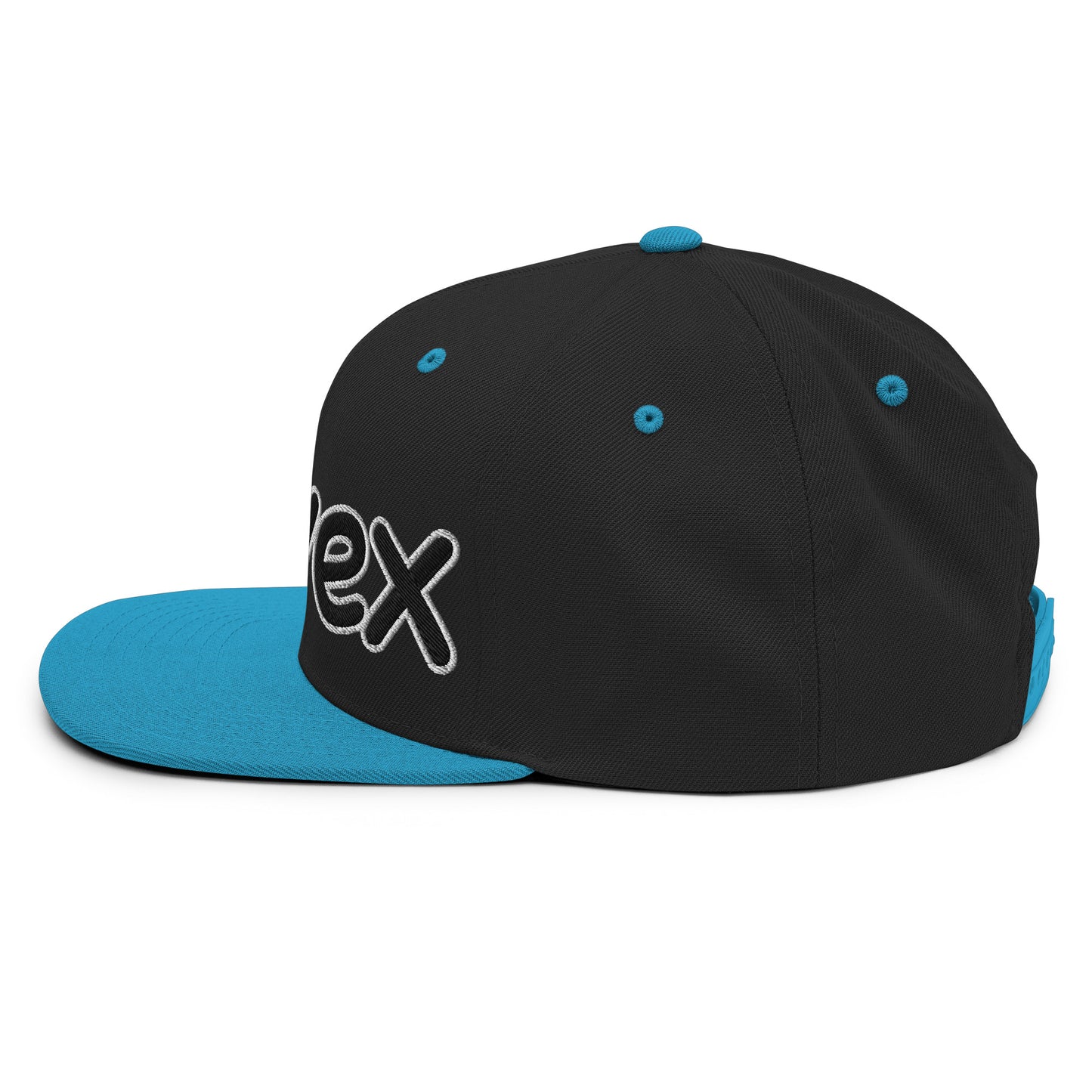 Snapback | Fenvex | Noir & Bleu turquoise