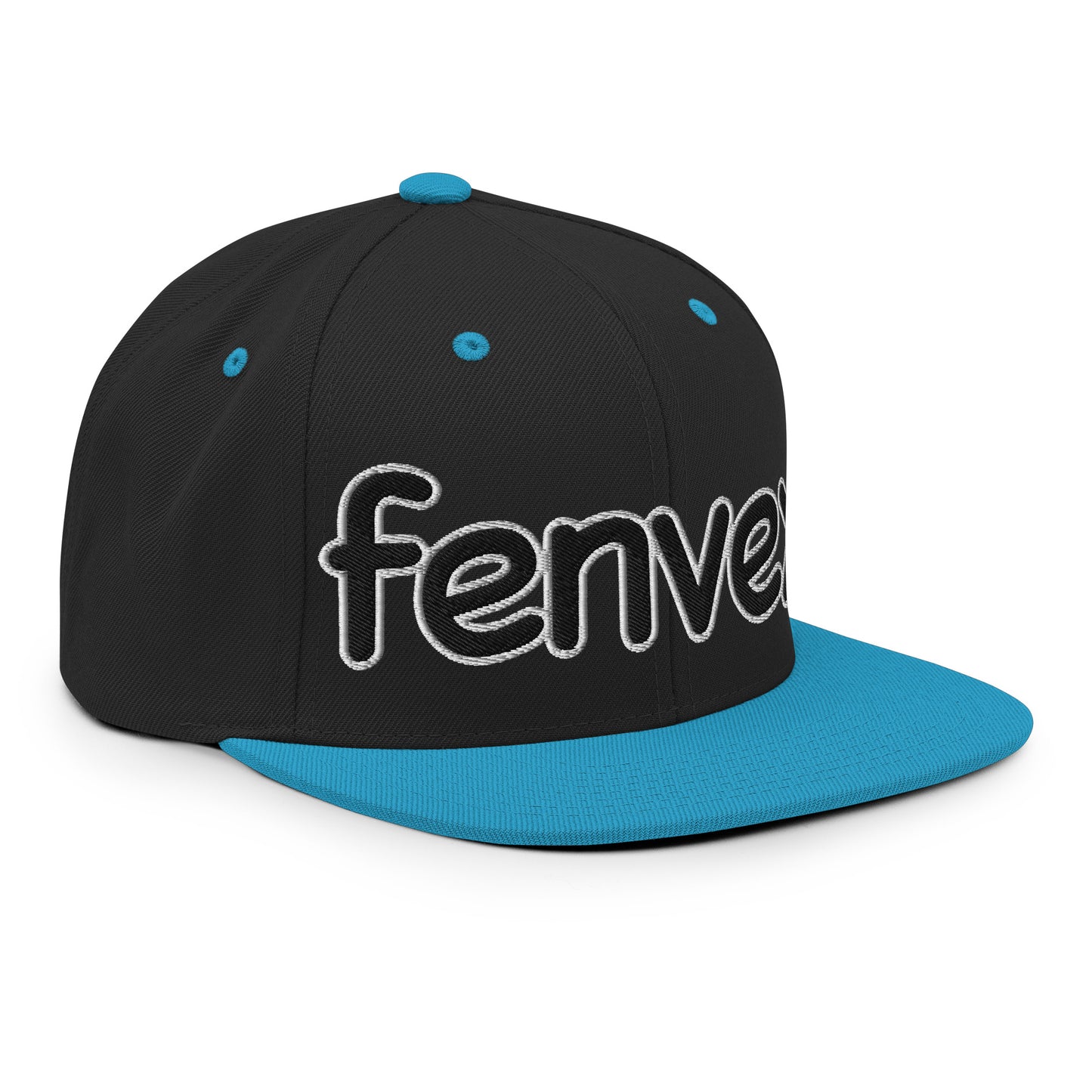 Snapback | Fenvex | Noir & Bleu turquoise