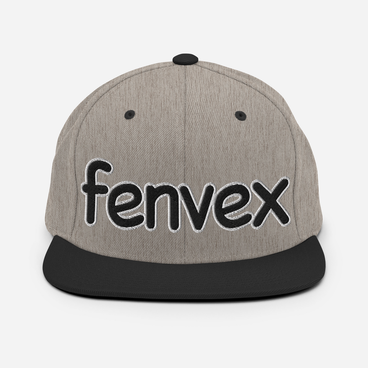 Snapback - Fenvex – Gris chiné & Noir