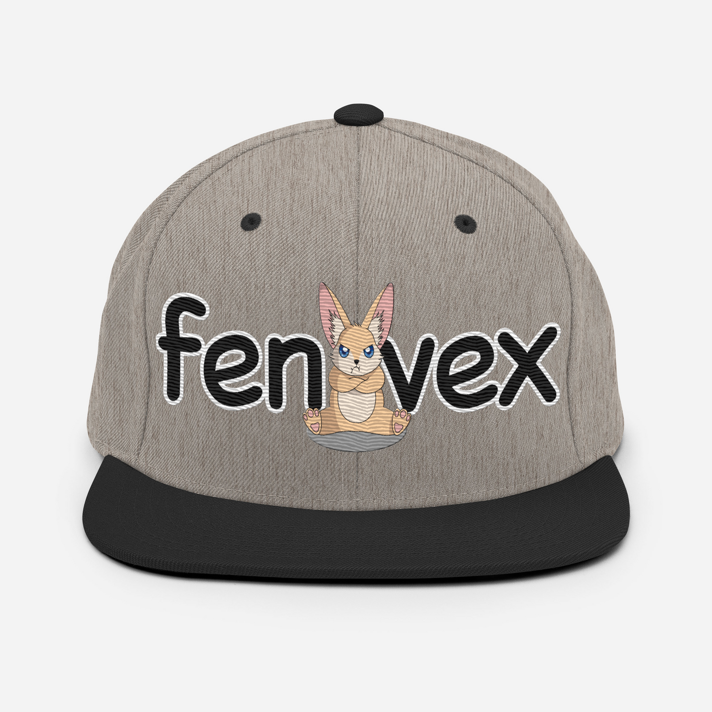 Snapback - Bobo – Gris chiné & Noir